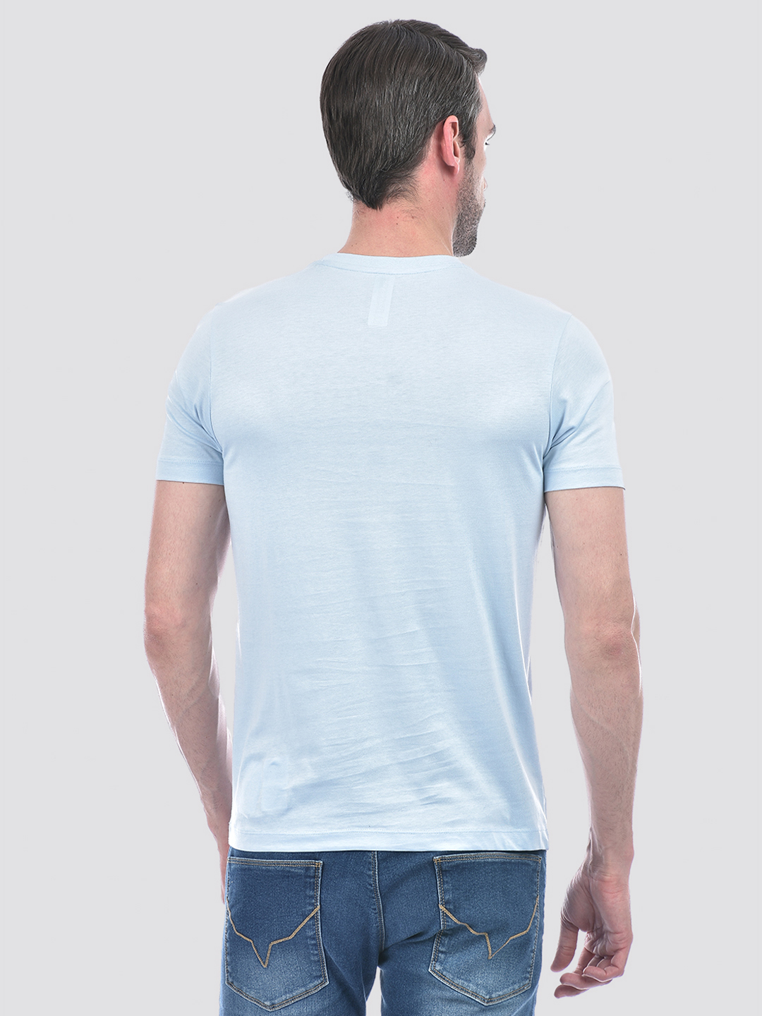 Numero Uno Men Graphic Print Light Blue T-Shirt